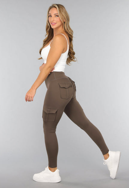 NEW2310 Donkerbruine Cargo Gymset met Scrunch