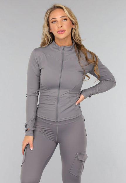 OP=OP.09.S Donkergrijze Gymset met Scrunch