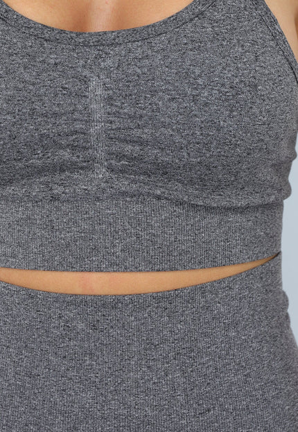 NEW2310 Grijze Fitness Set met Korte Broek