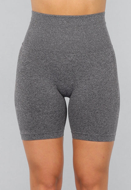 NEW2310 Grijze Fitness Short met Scrunch
