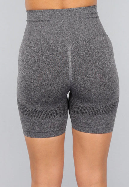NEW2310 Grijze Fitness Short met Scrunch