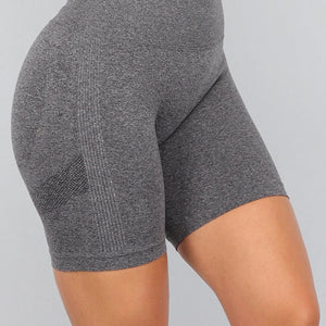 NEW2310 Grijze Fitness Short met Scrunch