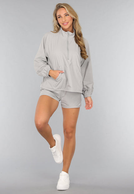 NEW2310 Grijze Sportieve Winddichte Two Piece