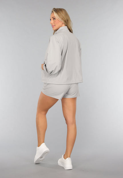 NEW2310 Grijze Sportieve Winddichte Two Piece