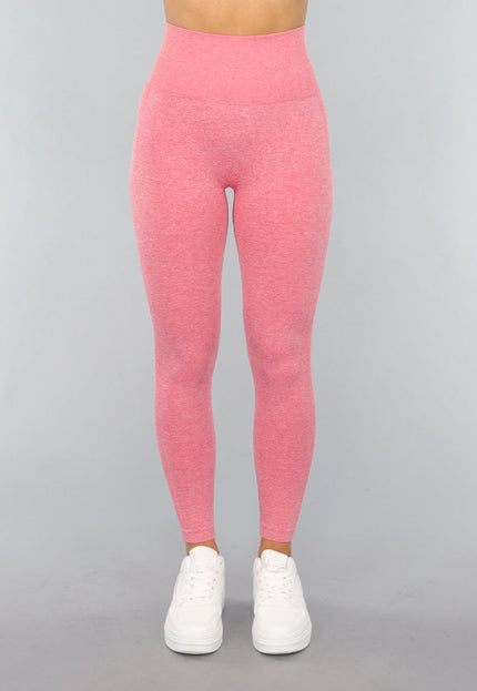 NEW2310 Koraal Kleurige Gym Legging met Scrunch