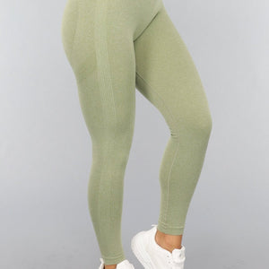 NEW2310 Lichtgroene Fitnesslegging met Liftend Effect