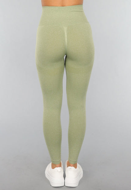 NEW2310 Lichtgroene Fitnesslegging met Liftend Effect