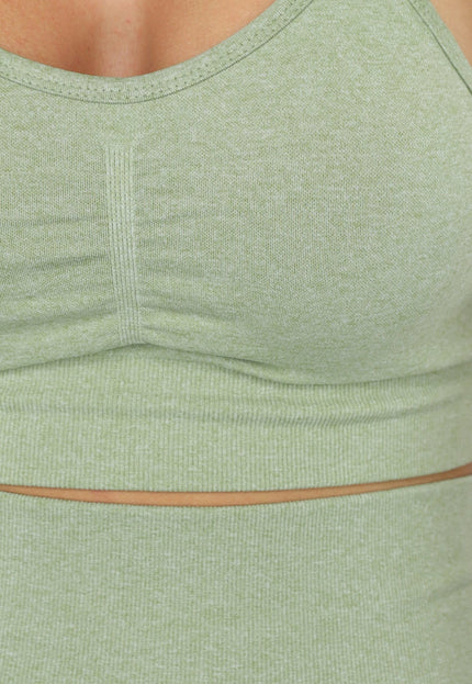 NEW2310 Lichtgroene Sportieve Shortset