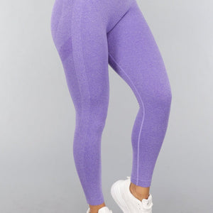 NEW2310 Paarse Squat Proof Sportlegging