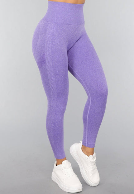 NEW2310 Paarse Squat Proof Sportlegging