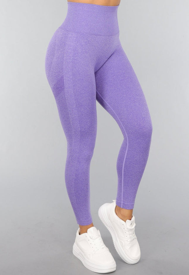NEW2310 Paarse Squat Proof Sportlegging