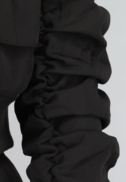 NEW2310 Zwarte Cargo Wide Leg Two Piece