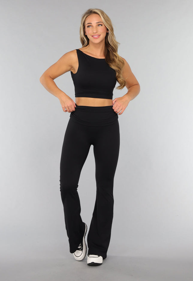 NEW2310 Zwarte Sportset met Lage Rug