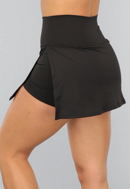 NEW2310 Zwarte Tennis Skort met Ingewerkt Broekje