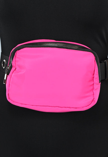 NEW2404 Hardroze Heuptas met Zwarte Band