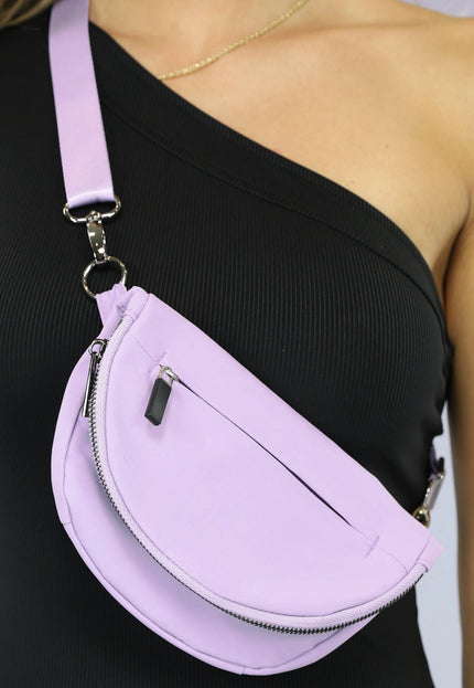 NEW2404 Kleine Opvouwbare Lila Fanny Bag