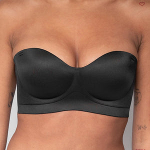 NEW2407 Zwarte Naadloze Push Up Bh Zonder Beugels