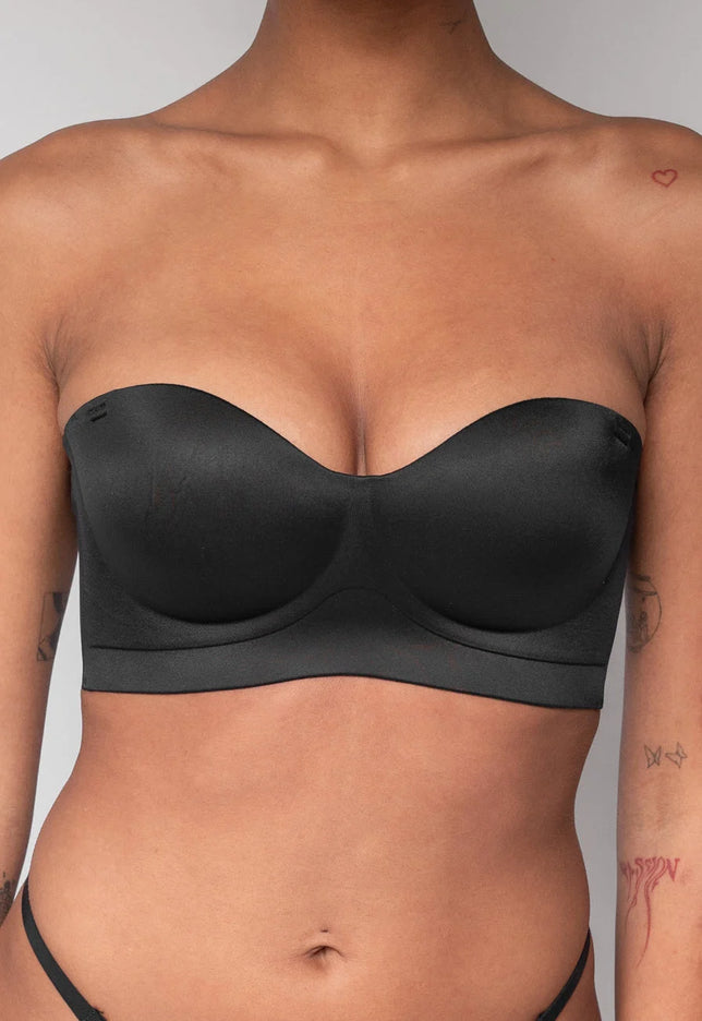 NEW2407 Zwarte Naadloze Push Up Bh Zonder Beugels