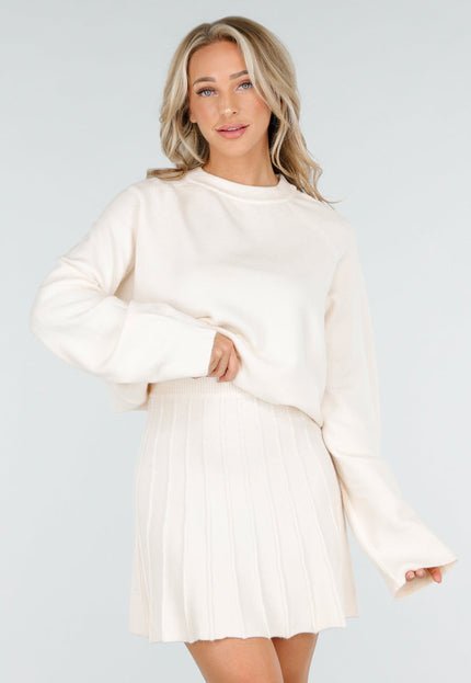 NEW170925 Gebreide Set Crème