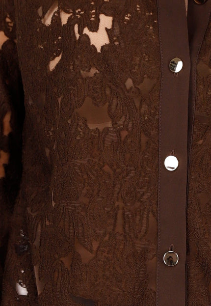 OP=OP.07.NL Bruine Kanten Blouse