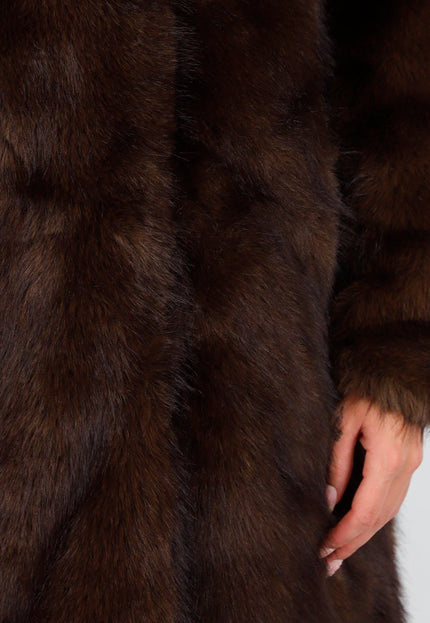 WINTER Faux Fur Jas Bruin