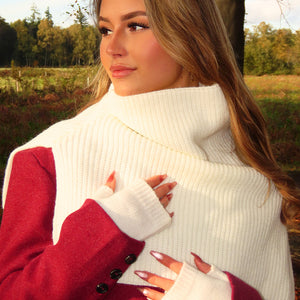 NEW240925 Gebreide Sjaal