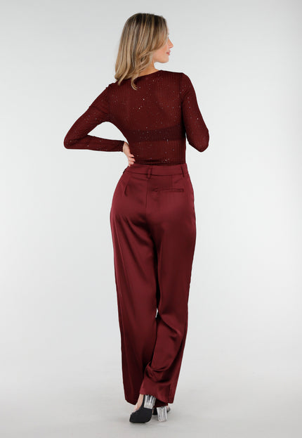 Glitter Stretch Body Bordeaux