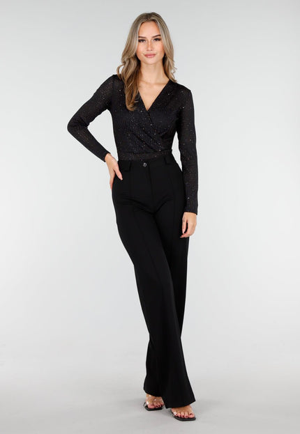 Glitter Stretch Body Zwart