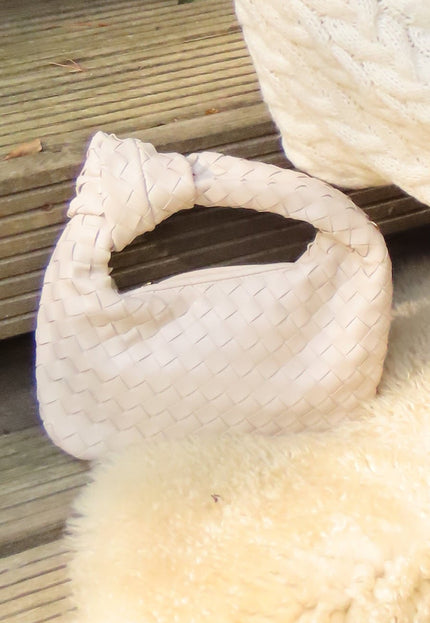 OP=OP.07.NL Off White Geweven Schoudertas