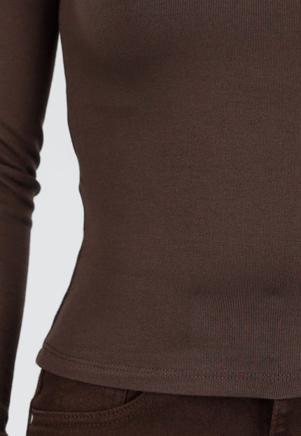 NEW240925 One Shoulder Stretch Top Bruin