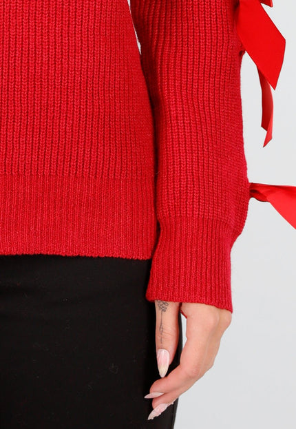 OP=OP.AV.10 Rode Trui met Strikken