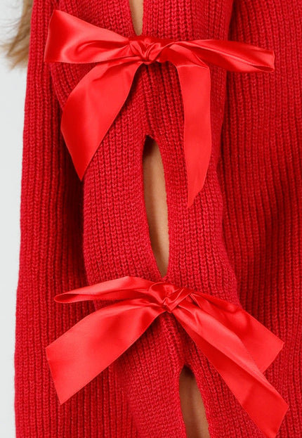 OP=OP.AV.10 Rode Trui met Strikken