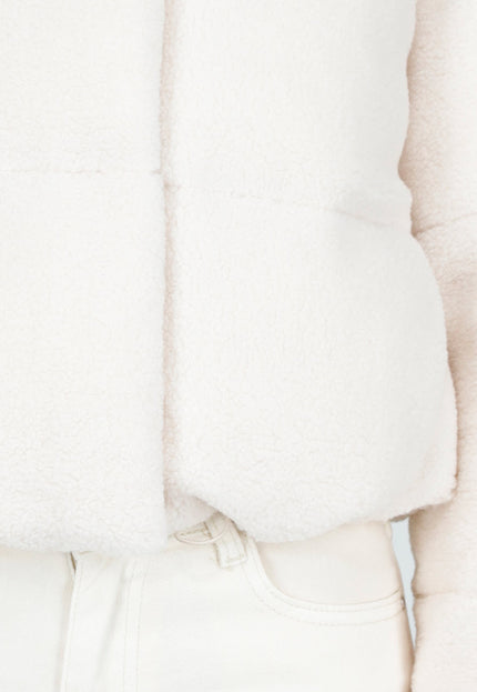 WINTER Teddy Pufferjas in Wit