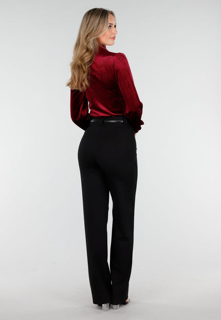 NEW240925 Velvet Top Rood met Choker