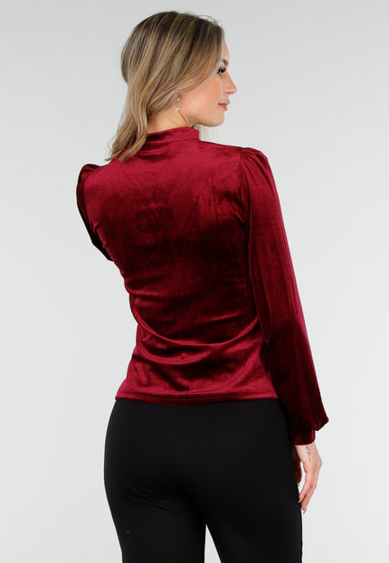 NEW240925 Velvet Top Rood met Choker