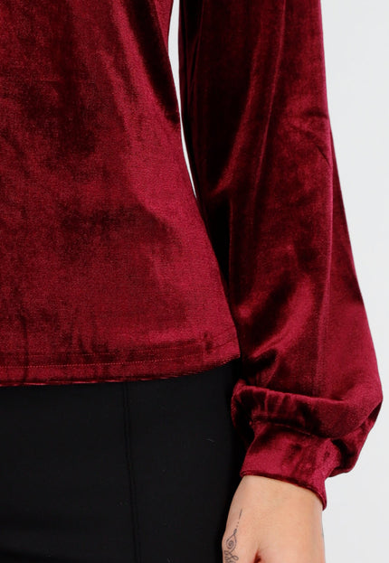 NEW240925 Velvet Top Rood met Choker