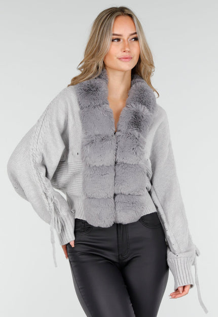 OP=OP.AV.10 Vest met Bontkraag