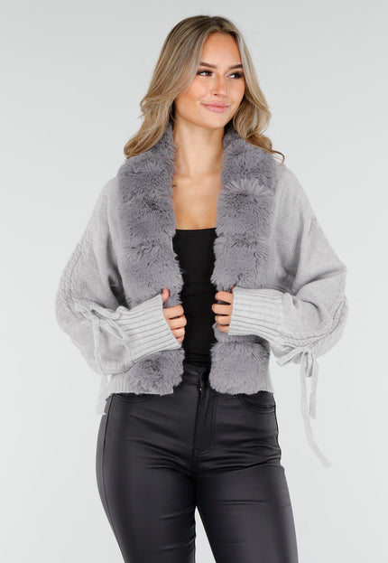 OP=OP.AV.10 Vest met Bontkraag