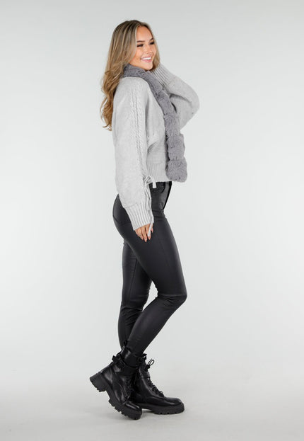 OP=OP.AV.10 Vest met Bontkraag