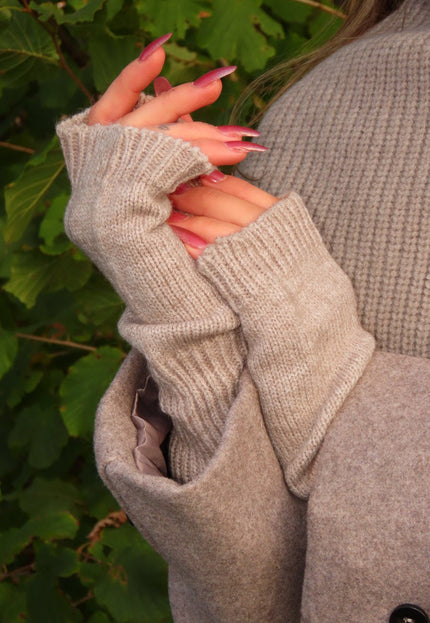 NEW240925 Vingerloze Gebreide Handschoenen