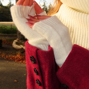 NEW240925 Vingerloze Gebreide Handschoenen