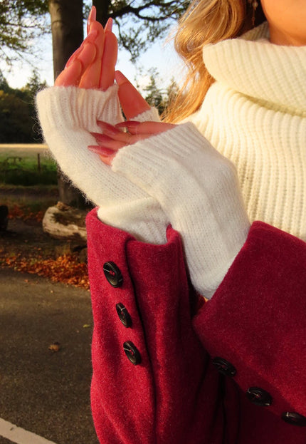 NEW240925 Vingerloze Gebreide Handschoenen