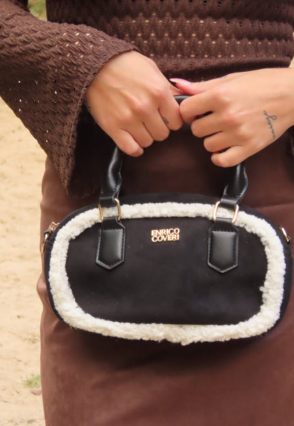 OP=OP.07.NL Zwarte Suède Handtas