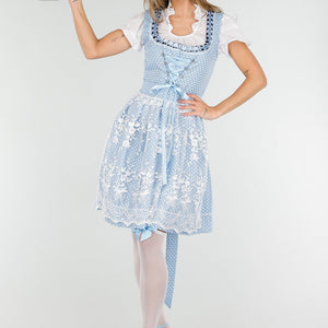KOSTUUM Blauw Oktoberfest Dirndl Jurkje