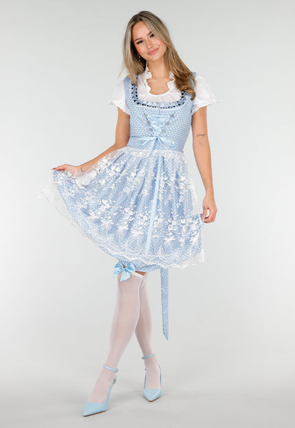 KOSTUUM Blauw Oktoberfest Dirndl Jurkje