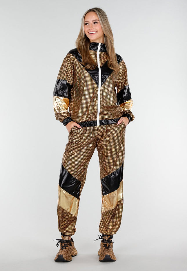 KOSTUUM Goud Zwart Gabber Pak