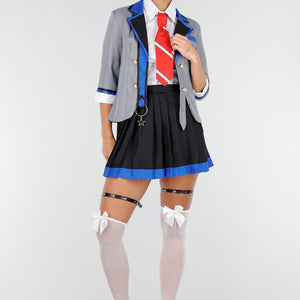 KOSTUUM Grijs School Uniform Kostuum