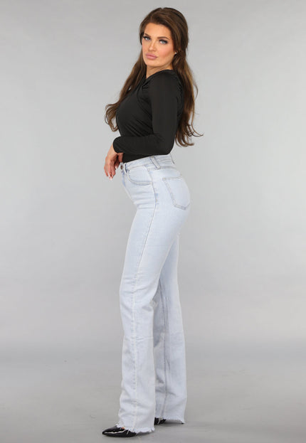 NEW2412 Gekruiste Asymmetrische Top in Zwart