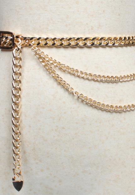 NEW2412 Gouden Verstelbare Chain Riem