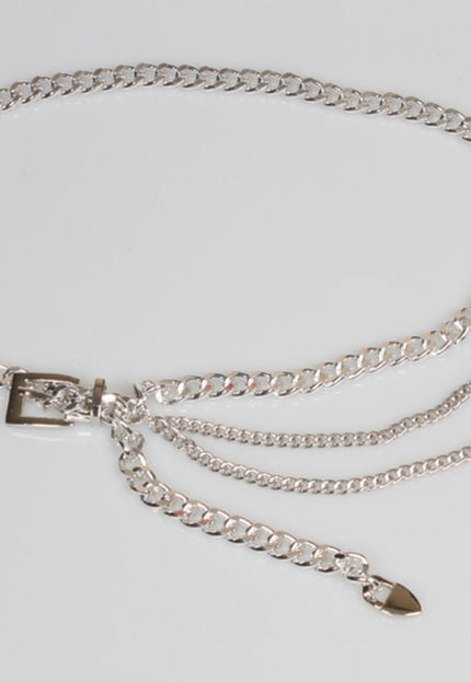 NEW2412 Ketting Riem in Zilver
